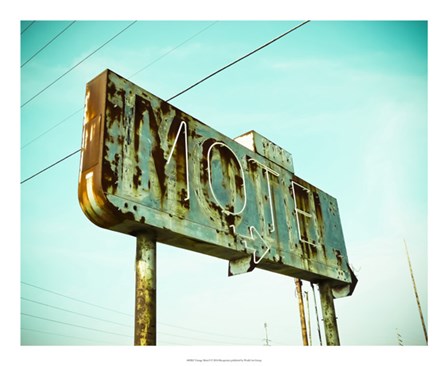 Vintage Motel I by Recapturist art print