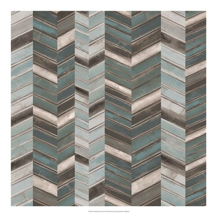 Stacked Chevron I by Jennifer Goldberger art print