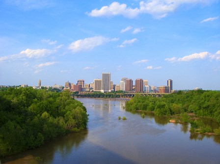 Skyline of Richmond, VA art print