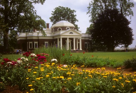 Gardens at Jefferson s home at Monticello art print