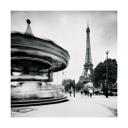 Merry Go Round, Study 1, Paris, France by Marcin Stawiarz art print