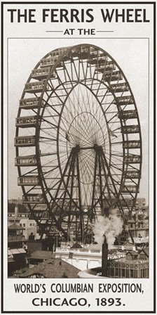 The Ferris Wheel, 1893 by Vintage Photography art print