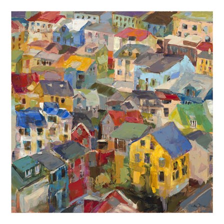 Reykjavik Rooftops by Amy Dixon art print