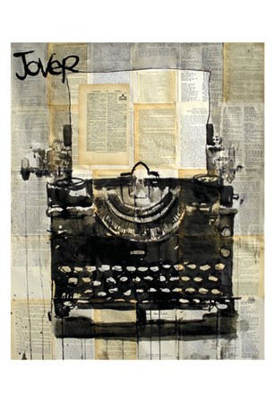 Typewriter by Loui Jover art print
