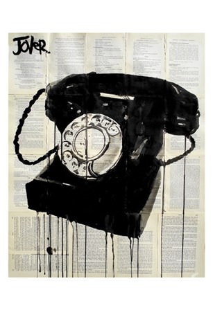 Black Phone by Loui Jover art print