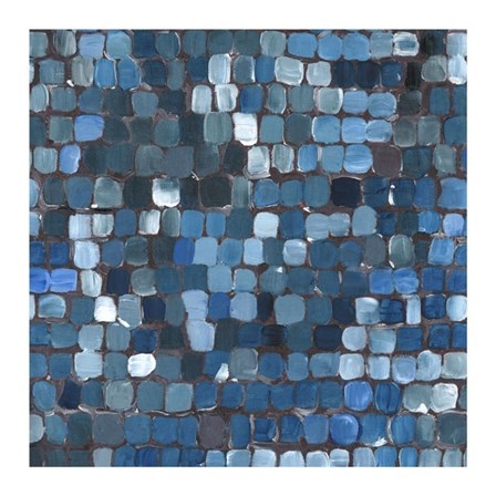 Cobalt Cobbles by Studio Eleven art print