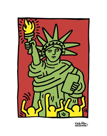 Statue of Liberty, 1986 by Keith Haring art print