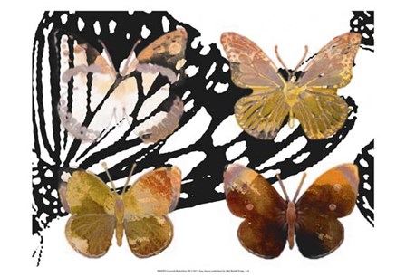 Layered Butterflies III by Sisa Jasper art print