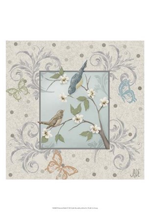 Whimsical Birds I by Jade Reynolds art print