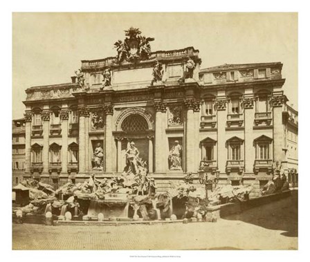 The Trevi Fountain by Giacomo Brogi art print