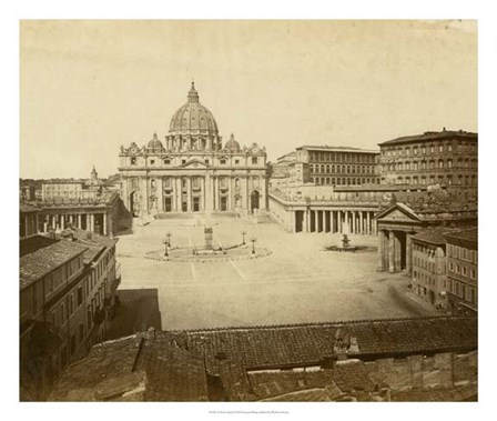 St. Peter&#39;s Square by Giacomo Brogi art print