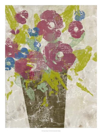 Bouquet Collage I by Jennifer Goldberger art print