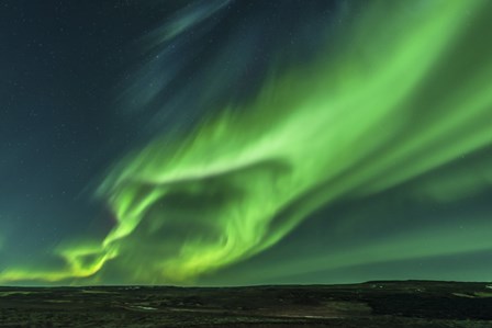 Large Aurora Borealis Display in Iceland by John Davis/Stocktrek Images art print