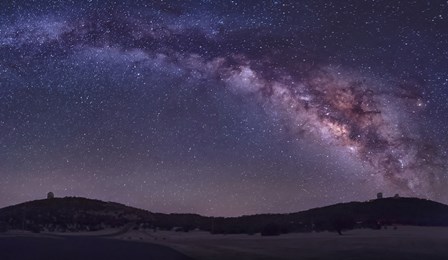 Milky Way Rises the McDonald Observatory near Fort Davis, Texas by John Davis/Stocktrek Images art print