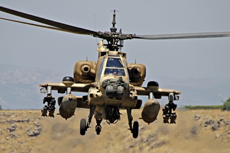 AH-64A Peten attack helicopter by Ofer Zidon/Stocktrek Images art print