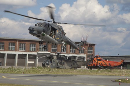 Sea Lynx and Sea King Helicopters of the German Navy by Timm Ziegenthaler/Stocktrek Images art print