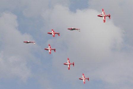 The Snowbirds of the Royal Canadian Air Force by Terry Moore/Stocktrek Images art print