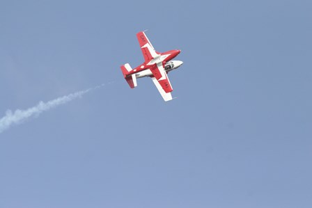 The Snowbirds 431 Air doing a Demonstration by Terry Moore/Stocktrek Images art print