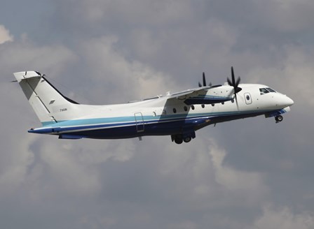 US Air Force Dornier 328 Transiting through Germany by Timm Ziegenthaler/Stocktrek Images art print