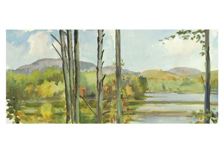 Lake Study (left) by Elissa Gore art print