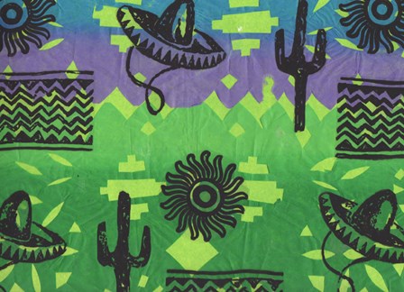 Fiesta (green) by Sara Henry art print