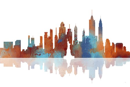 New York New York Skyline 1 by Marlene Watson art print