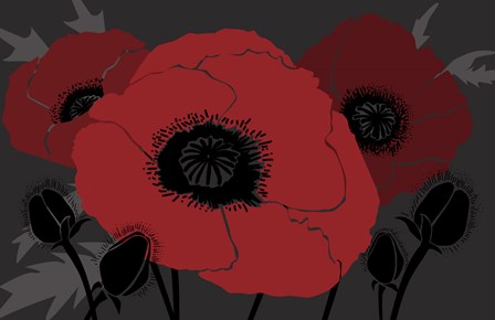 Beautes Rouges II by Art Licensing Studio art print