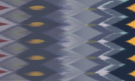 Windy Rug Pattern in Blues by Art Licensing Studio art print