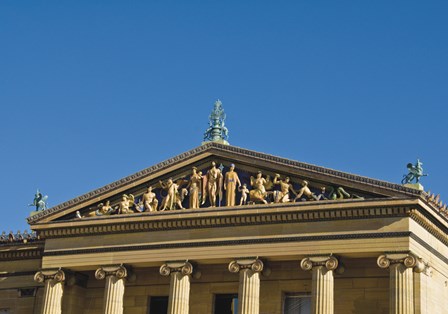Philadelphia Museum (Pediment I) by Erin Clark art print