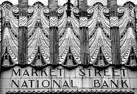 Market Street (b/w) by Erin Clark art print