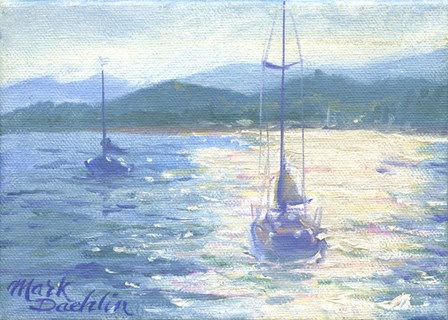 Northshore Sailboat by Mark Daehlin art print