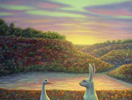 Sharing A Moment by James W. Johnson art print
