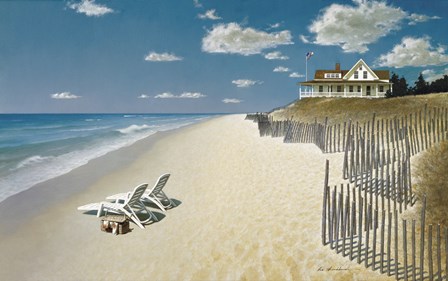 Beach House View by Zhen-Huan Lu art print