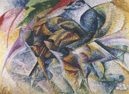 Dynamism of a Cyclist by Umberto Boccioni art print