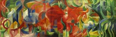 Playing Forms - Spielende Formen, 1914 by Franz Marc art print