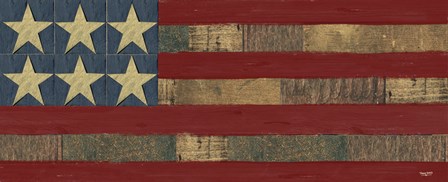 Patriotic Printer Block Panel I by Tara Reed art print