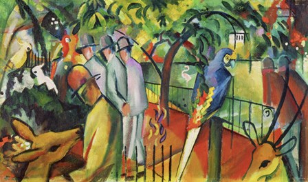 Zoologischer Garten I - Zoological Garden I, 1912 by August Macke art print