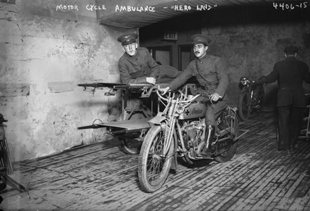 Indian Motor Cycle Ambulance by Print Collection art print