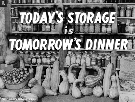 Today&#39;s Storage, Tomorrow&#39;s Dinner by Print Collection art print