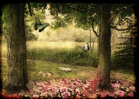 Behind our House by Mindy Sommers art print