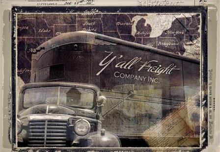 Y'all Freight Co by Mindy Sommers art print