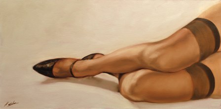 Stockings 2 by John Silver art print