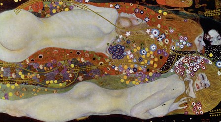 Wasserschlangen - Watersnakes IiI(The Friends), 1904-1907 by Gustav Klimt art print