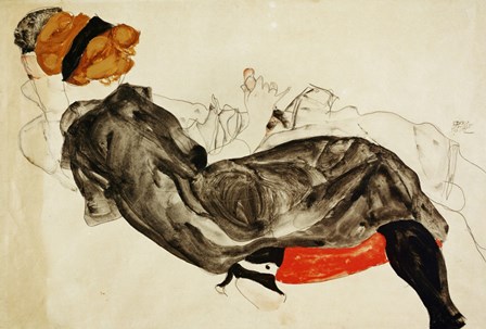 Couple (Liebespaar), 1912 by Egon Schiele art print