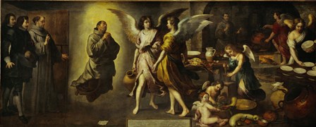 The Angels&#39; Kitchen by Bartolome Esteban Murillo art print