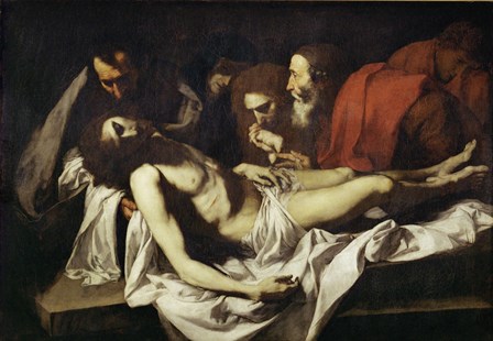 Deposition by Jusepe De Ribera art print