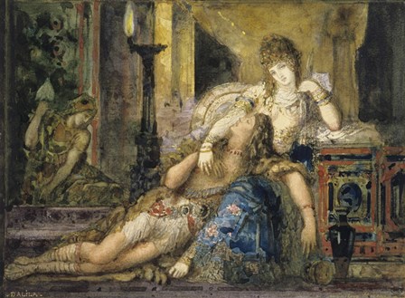 Samson And Delilah by Gustave Moreau art print