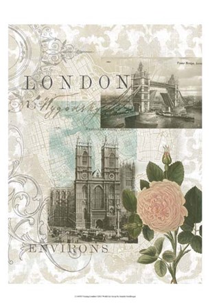 Visiting London by Jennifer Goldberger art print