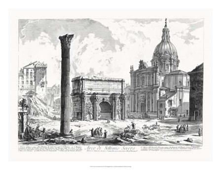 Arco de Settimo Severo by Francesco Piranesi art print