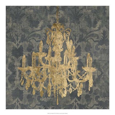 Gilt Chandelier III by Jennifer Goldberger art print